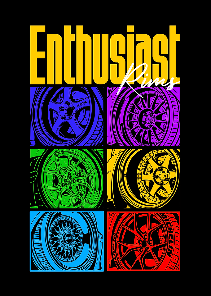 Enthusiast Rims Car Wheel Graphic