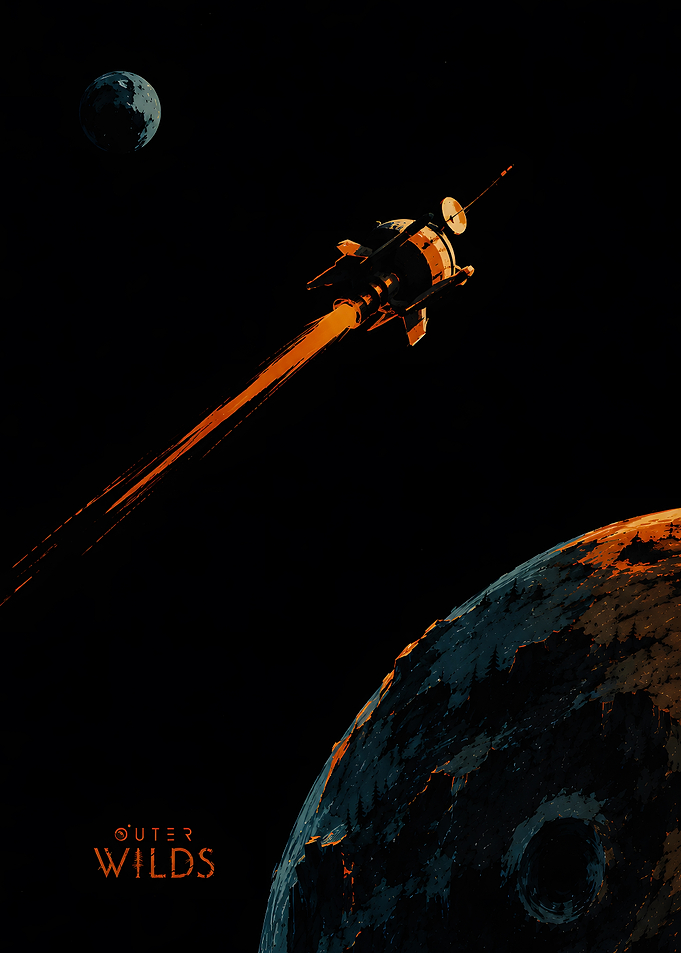 Outer Wilds Spaceship Launch Poster