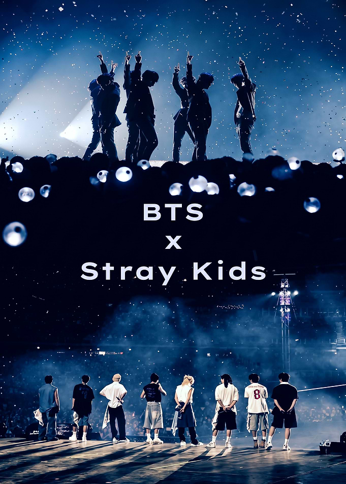 BTS and Stray Kids Concert Poster