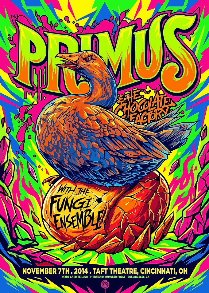 Primus Concert Poster Psychedelic Goose