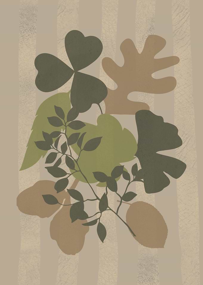 Minimalist Botanical Leaf Art Print