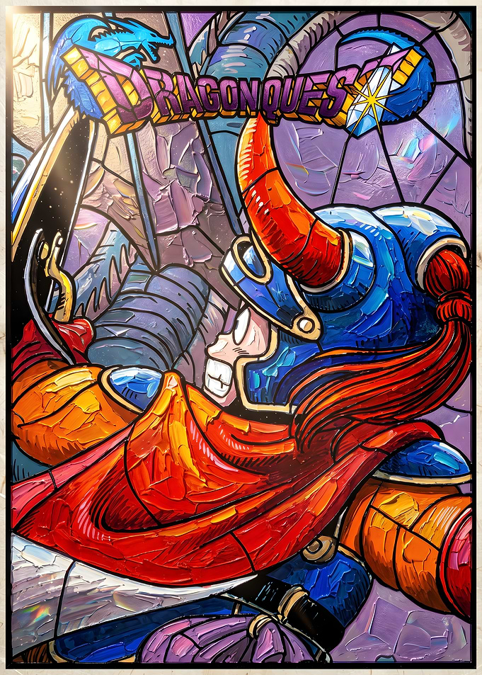 Dragon Quest Stained Glass Art