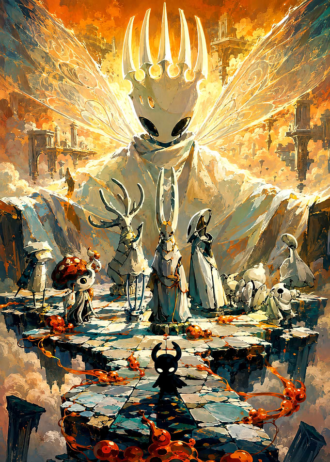 Hollow Knight Radiance and Characters
