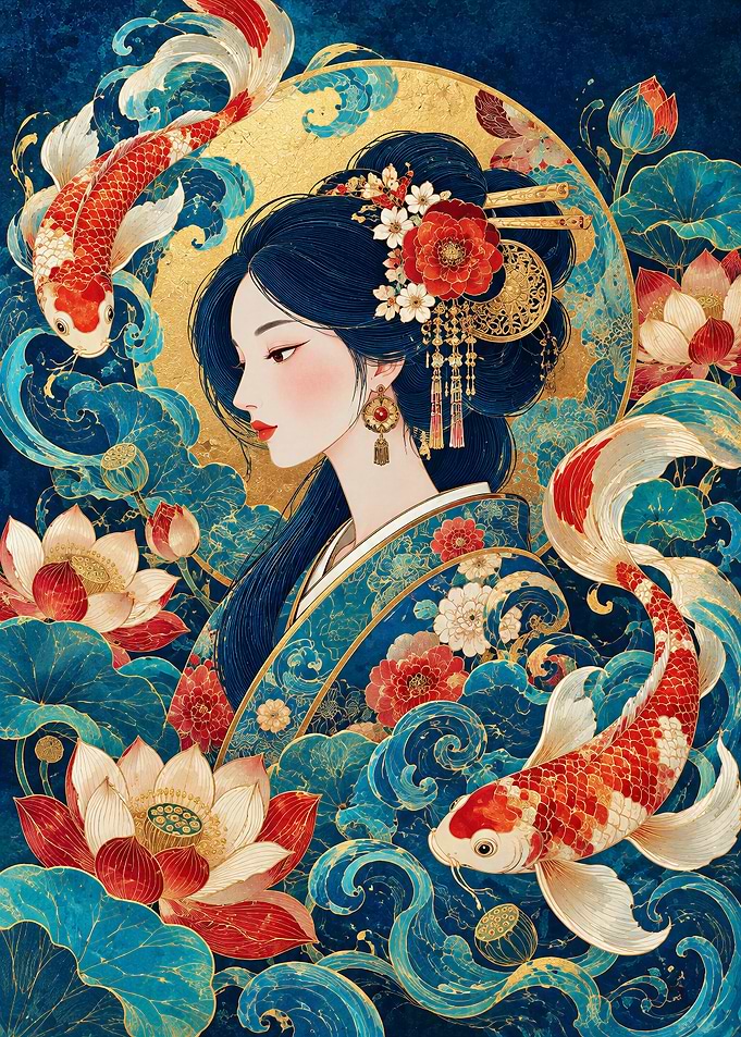 Golden Koi Geisha