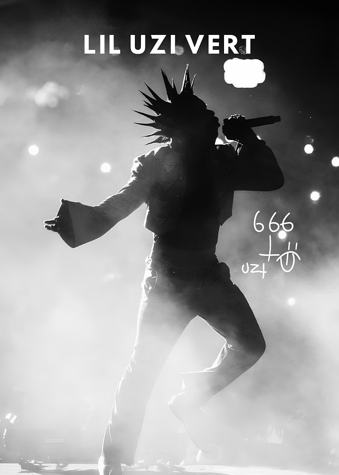 Lil Uzi Vert Concert Silhouette Poster
