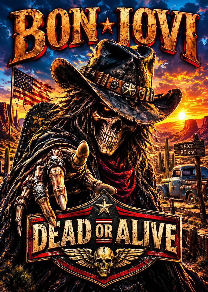 Bon Jovi Dead or Alive Poster