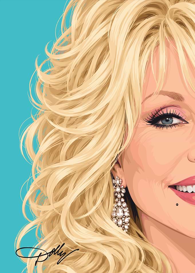 Dolly Parton Pop Art Portrait