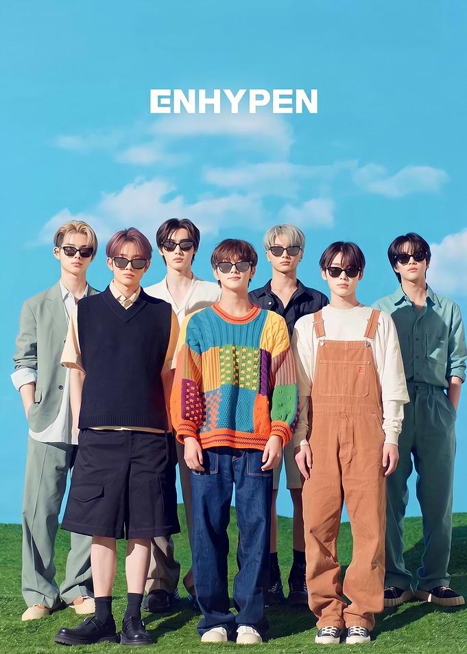 ENHYPEN K-pop Group Poster