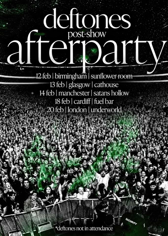 Deftones Post-Show Afterparty Event Poster