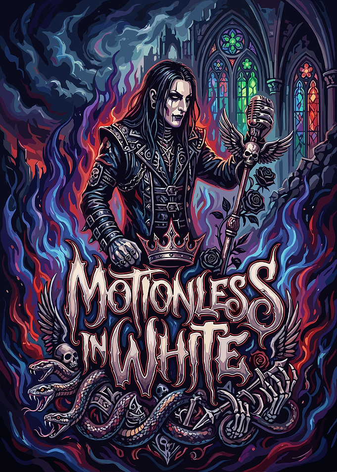 Motionless In White Gothic Band Art