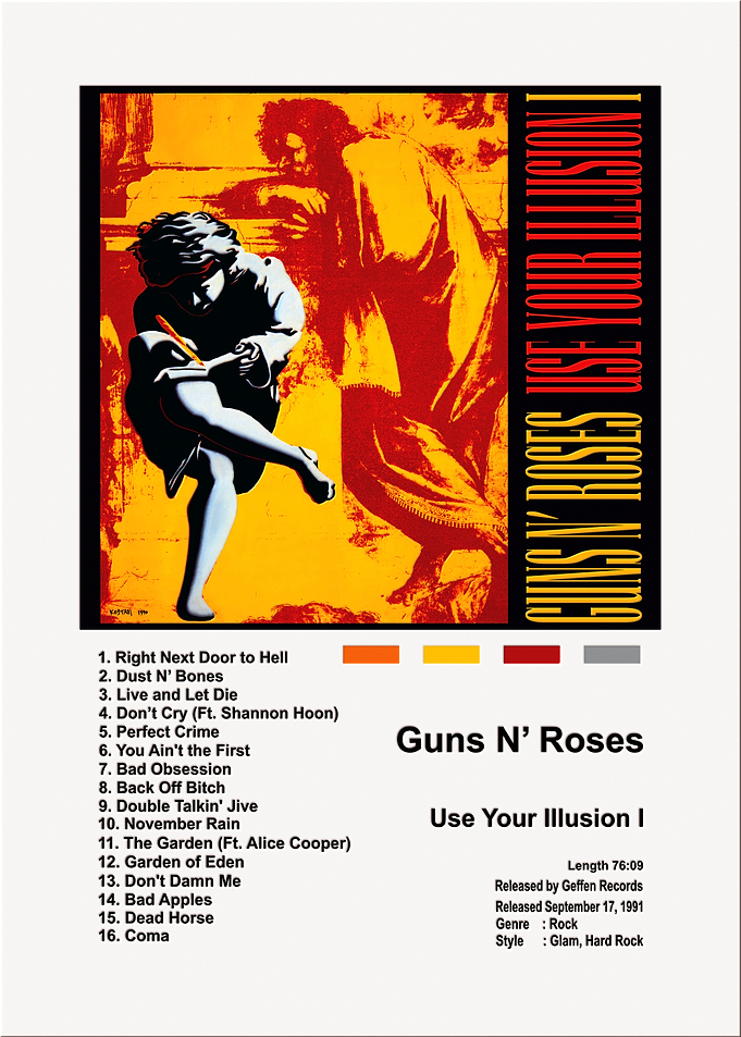 Guns N' Roses Use Your Illusion I Poster
