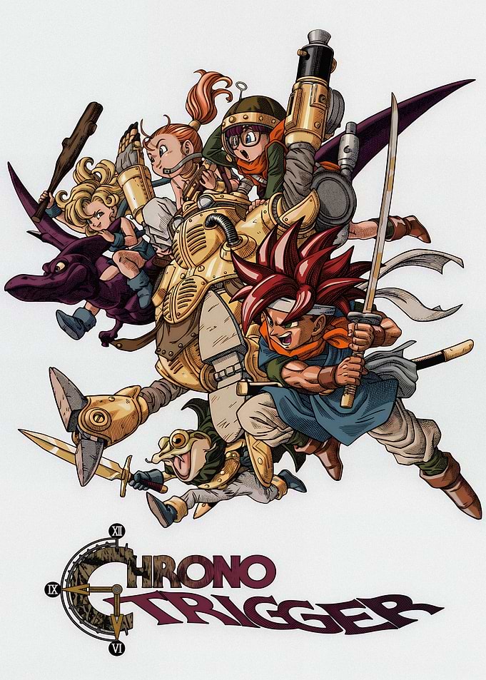 Chrono Trigger Character Group Illustration