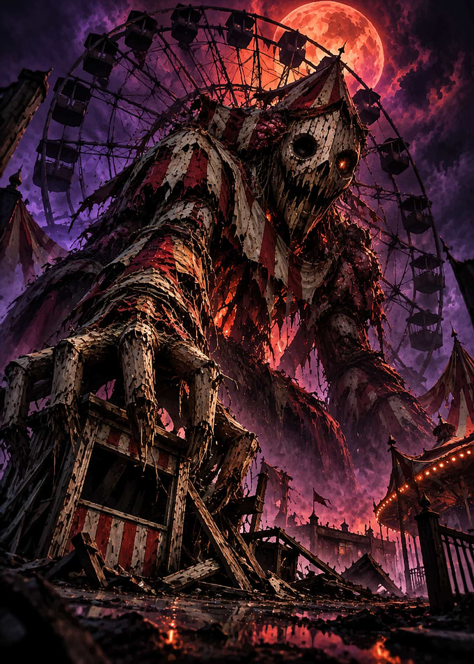 Giant Demonic Jester at Carnival