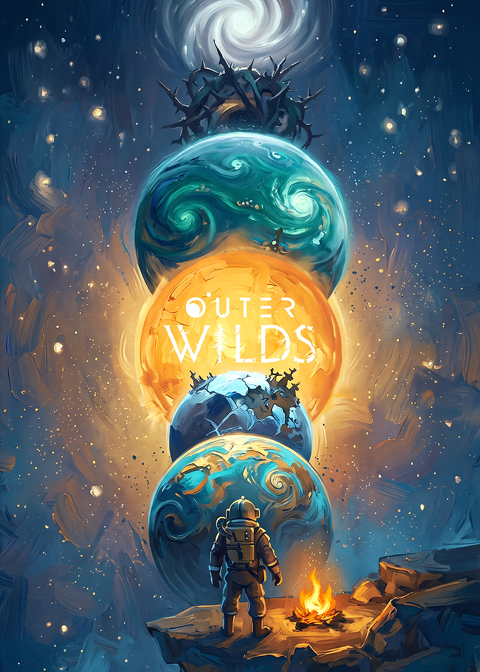 Outer Wilds Space Exploration Poster