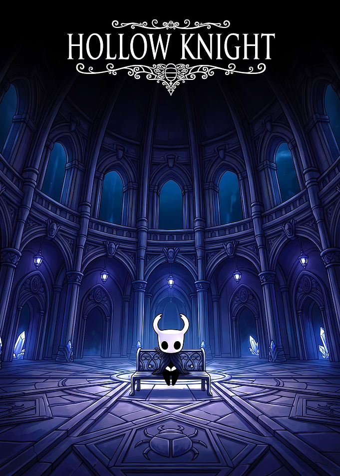 Hollow Knight Resting on Bench