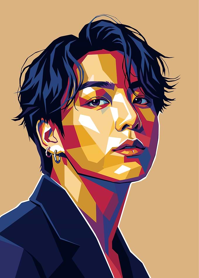 Jungkook WPAP Pop Art Portrait