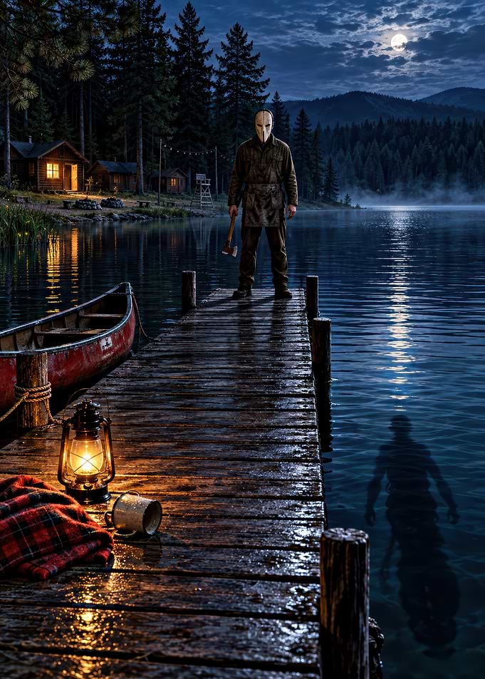 Masked Slasher at Lakeside Dock