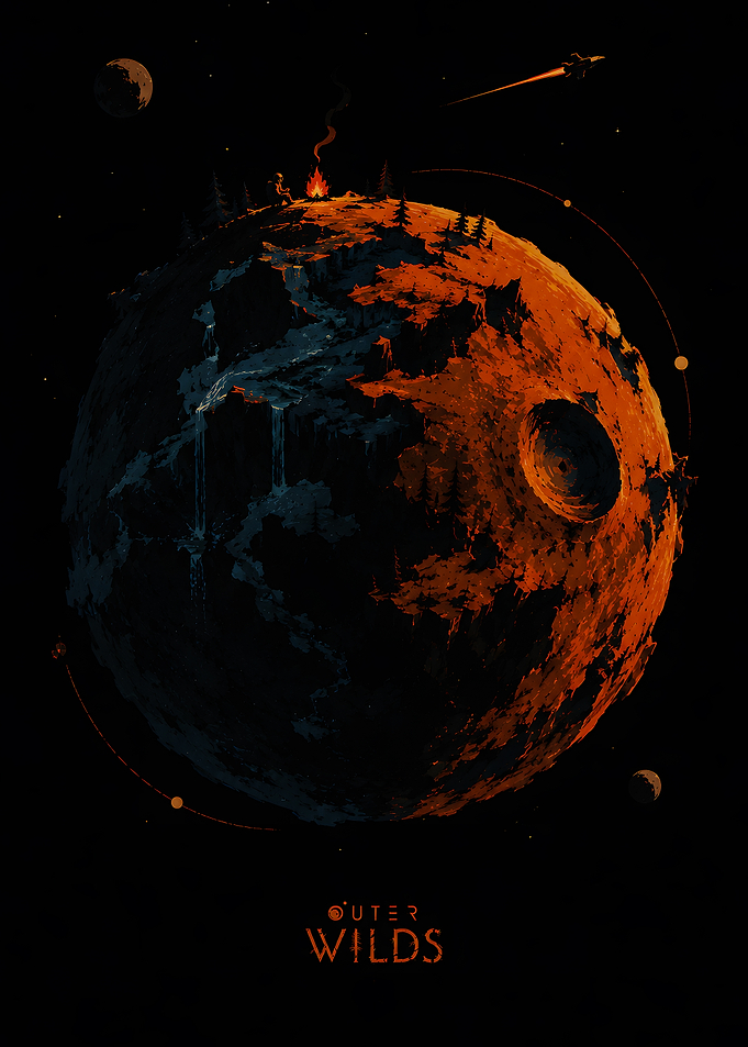 Outer Wilds Timber Hearth Planet Poster
