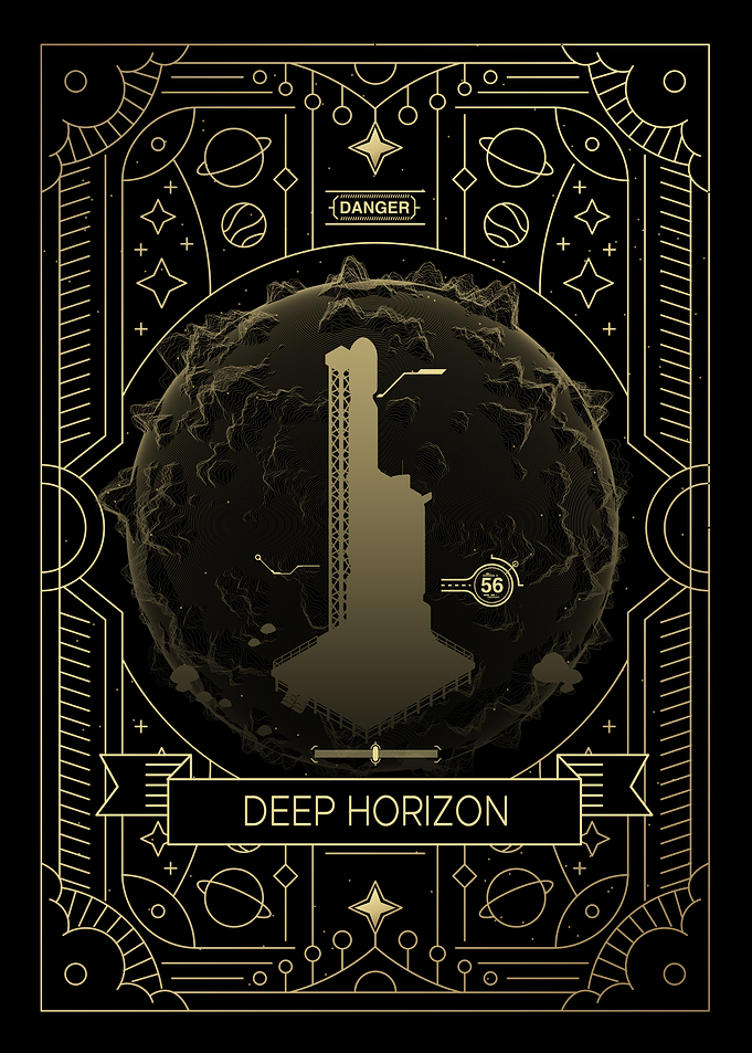 Deep Horizon Space Station Poster