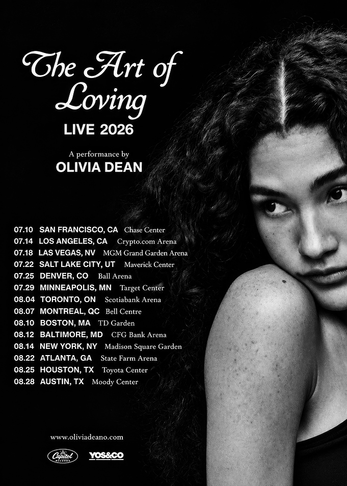 Olivia Dean The Art of Loving Tour Poster