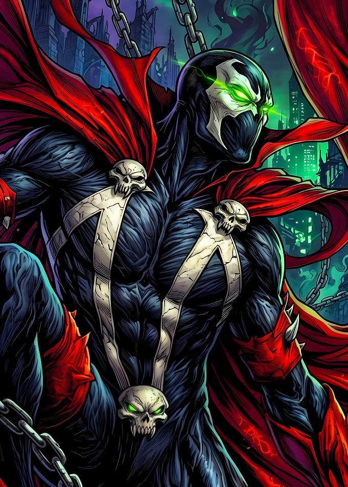 Spawn Comic Book Character Illustration