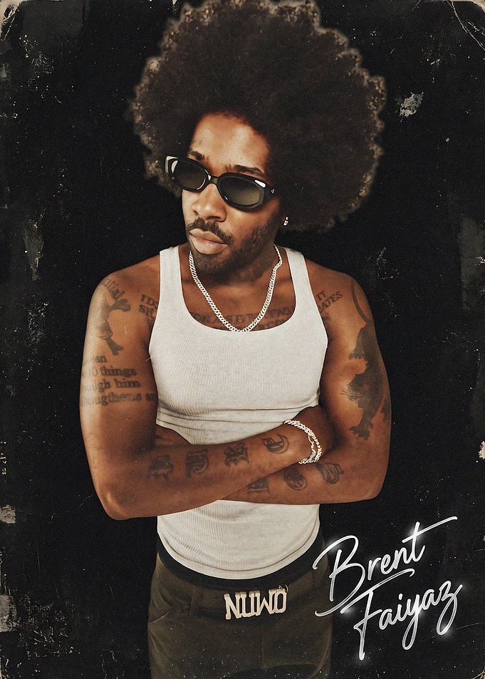 Brent Faiyaz Portrait Poster