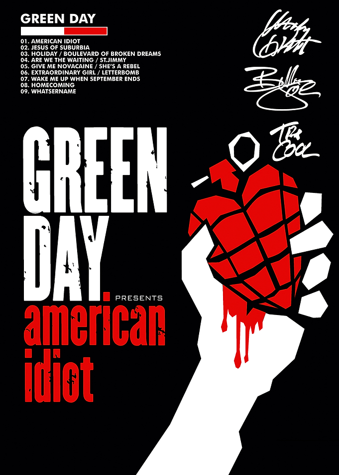 Green Day American Idiot Poster