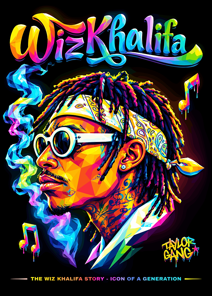 Wiz Khalifa Pop Art Portrait