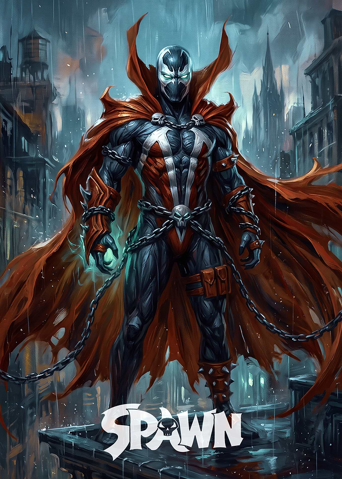 Spawn Comic Book Character Illustration
