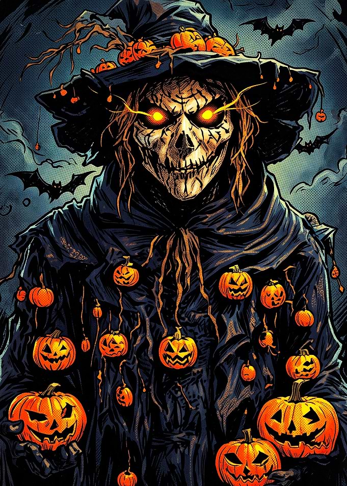 Scarecrow Halloween Pumpkin Spirit