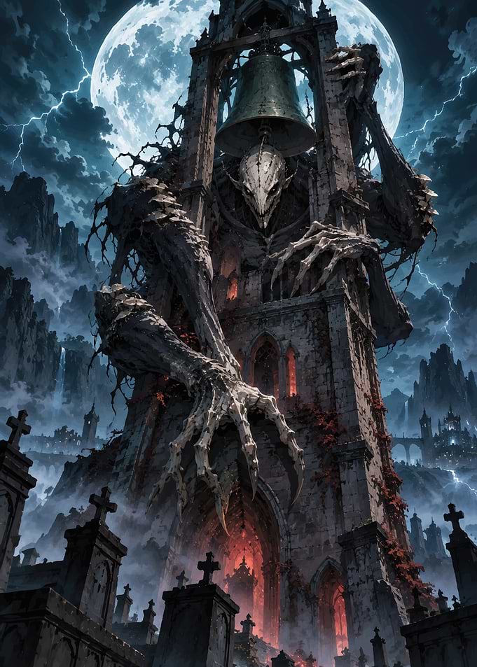 Gothic Bell Tower Monster