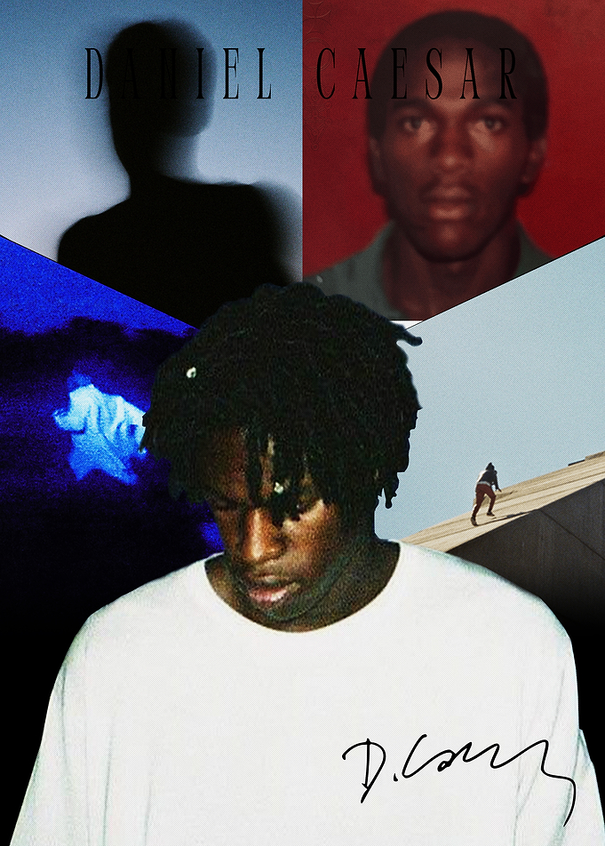 Daniel Caesar Collage Poster