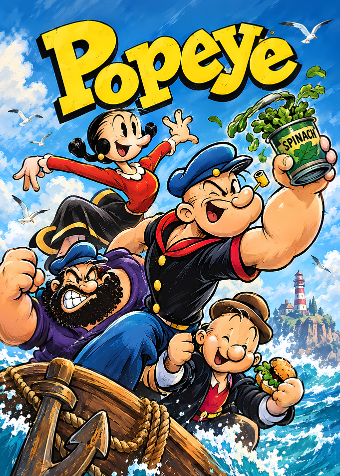 Popeye and Friends Adventure Poster