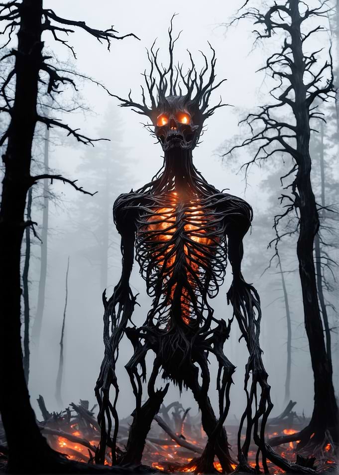 Fiery Forest Spirit Monster