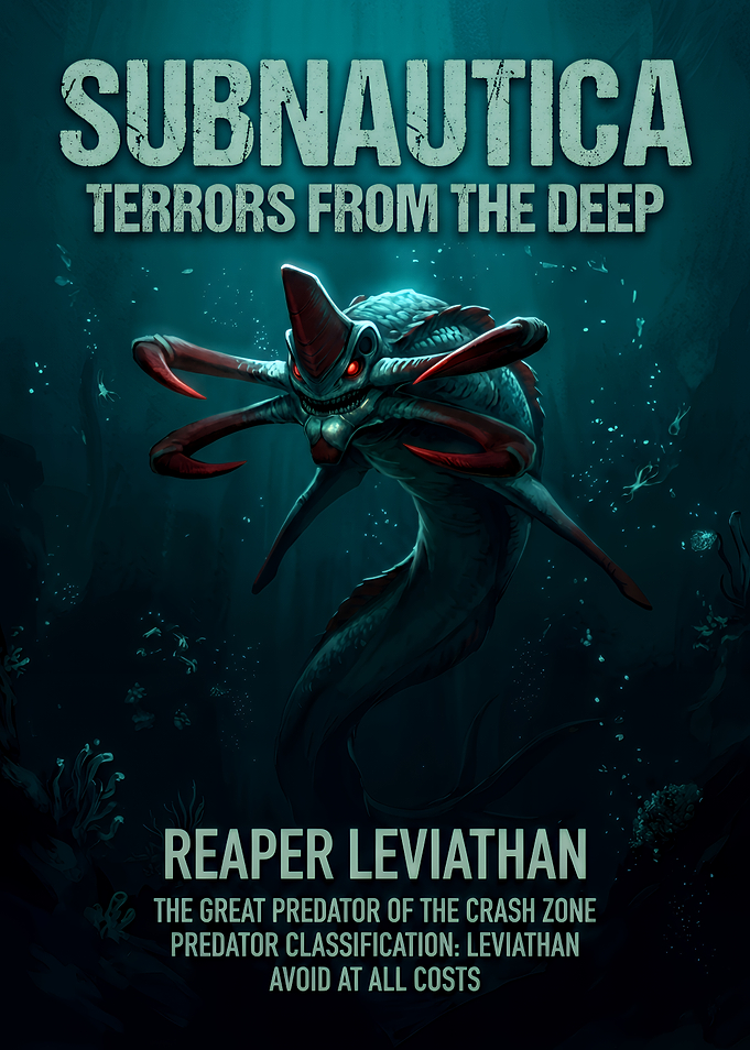 Subnautica Reaper Leviathan Poster