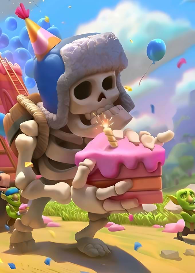 Clash Royale Skeleton Birthday Celebration