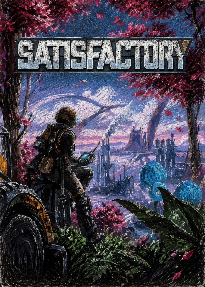 Satisfactory Game Poster Art