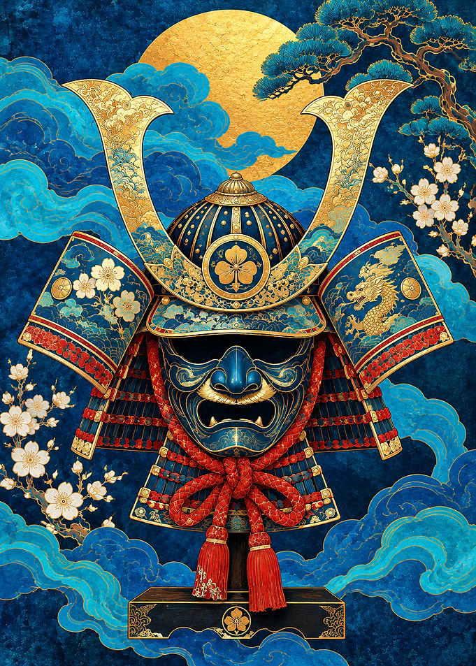 Blue Gold Kabuto
