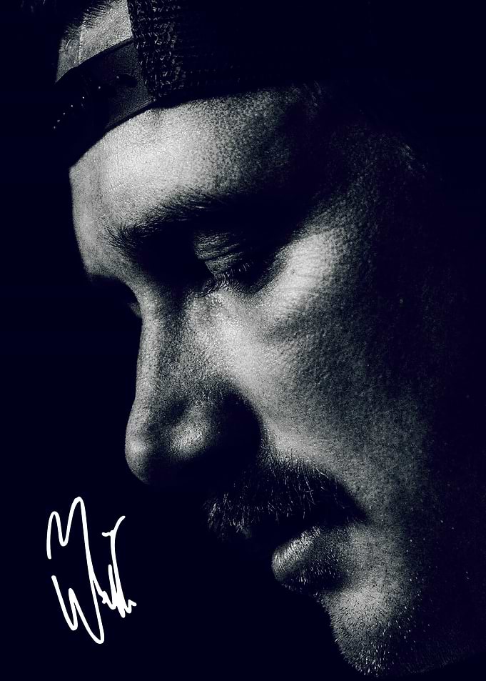 Morgan Wallen Portrait with Signature