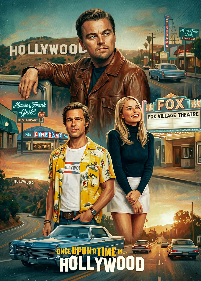 Once Upon a Time in Hollywood Poster