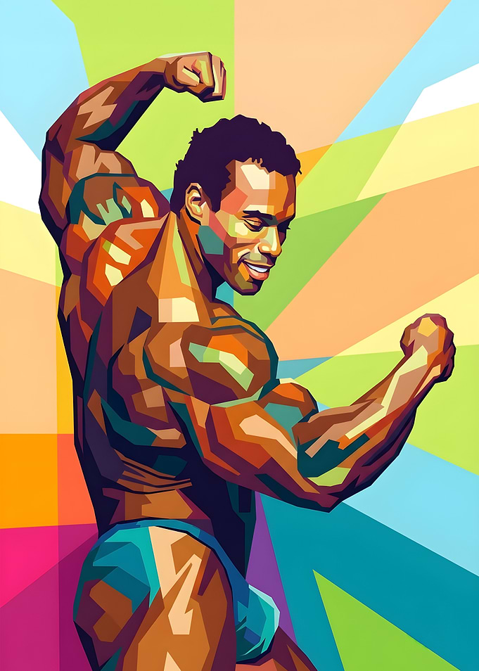 Kevin Levrone Pop Art