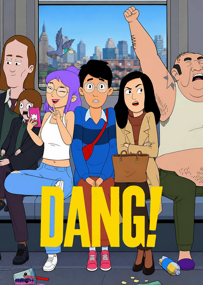 Dang! Animated Subway Scene Poster