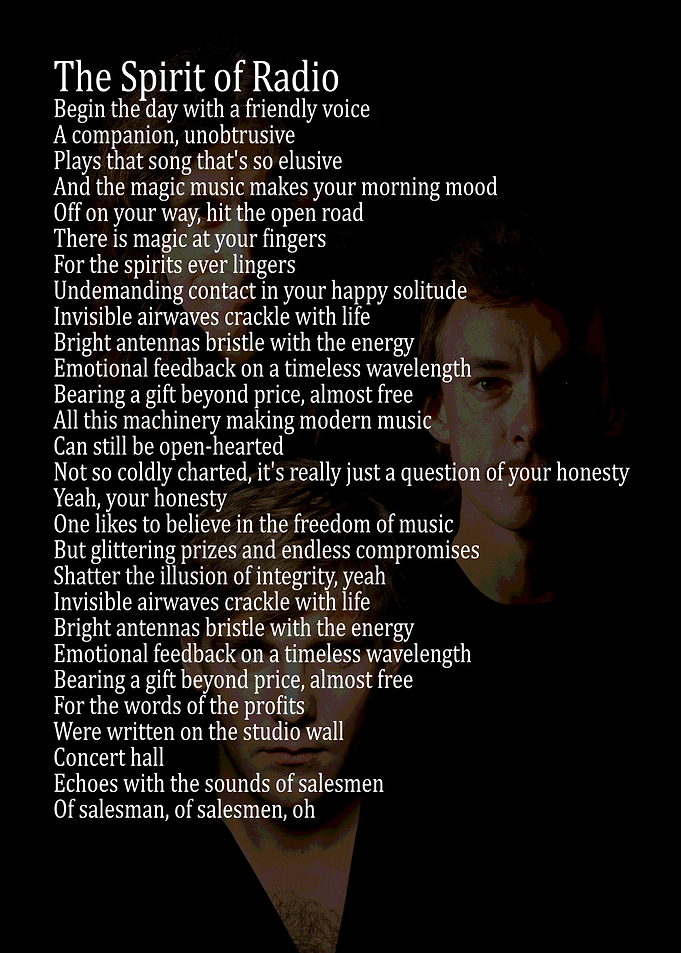 Rush The Spirit of Radio Lyrics