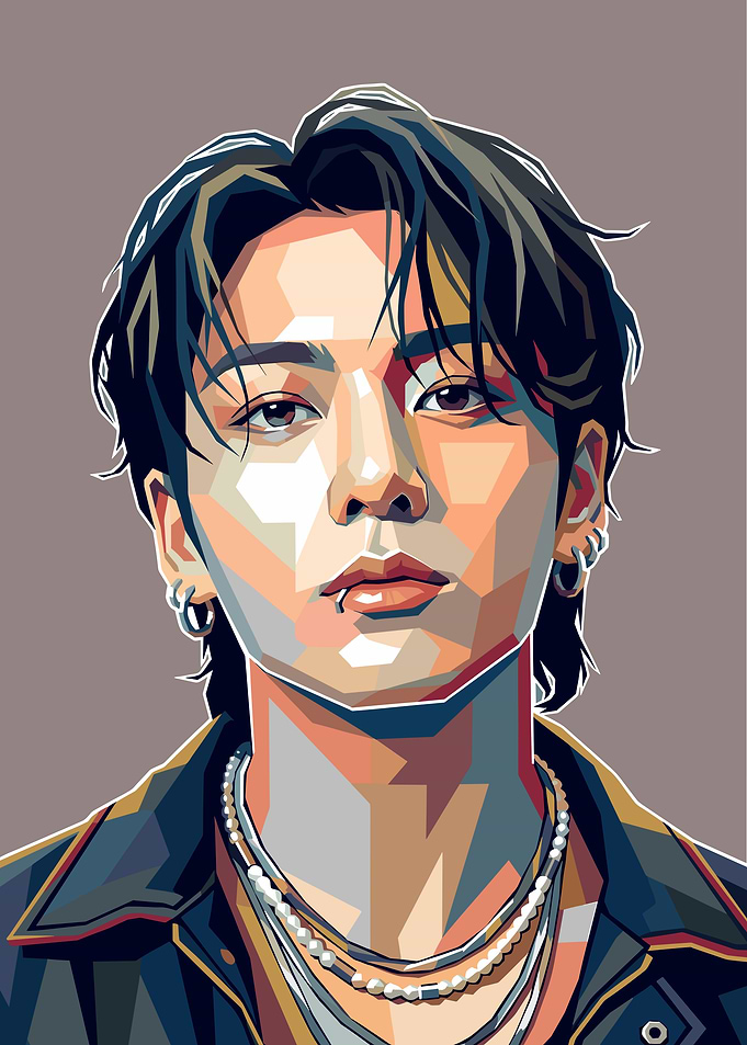 Jungkook WPAP Pop Art Portrait