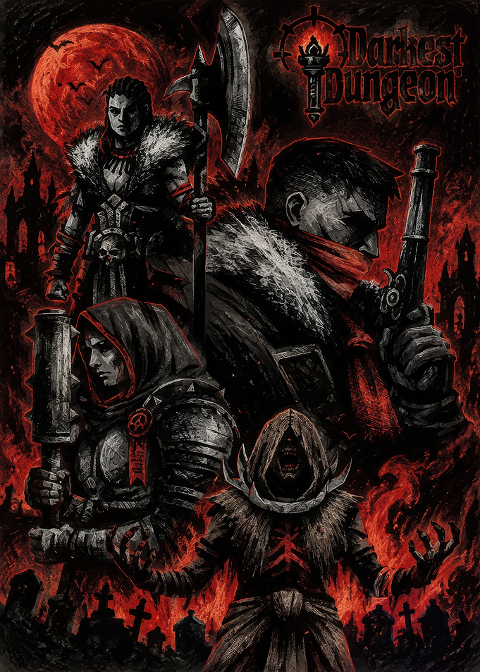Darkest Dungeon Heroes Poster
