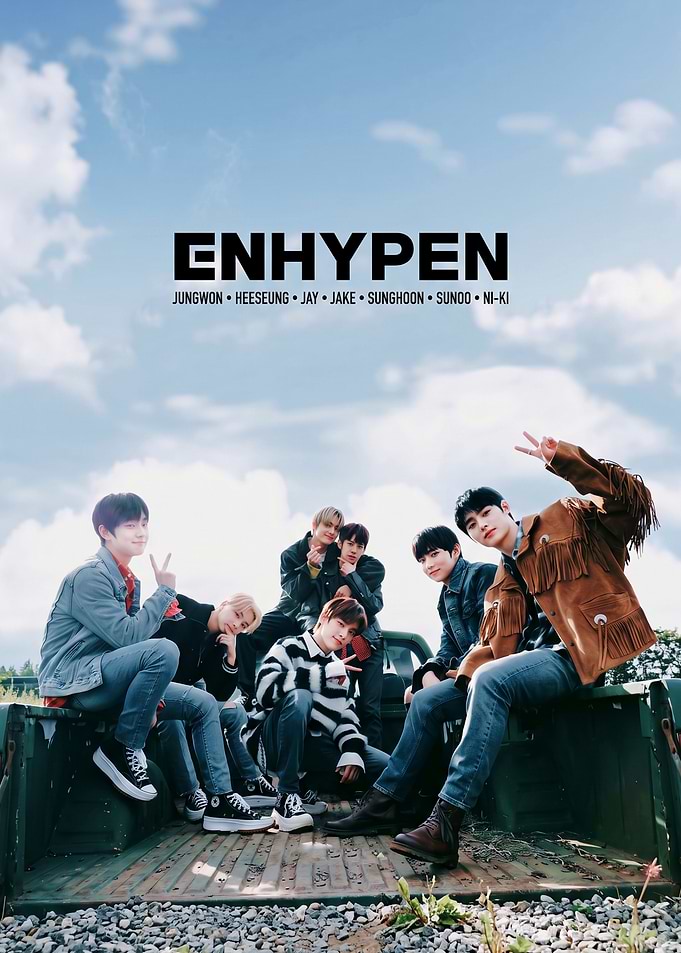 ENHYPEN K-Pop Group Poster