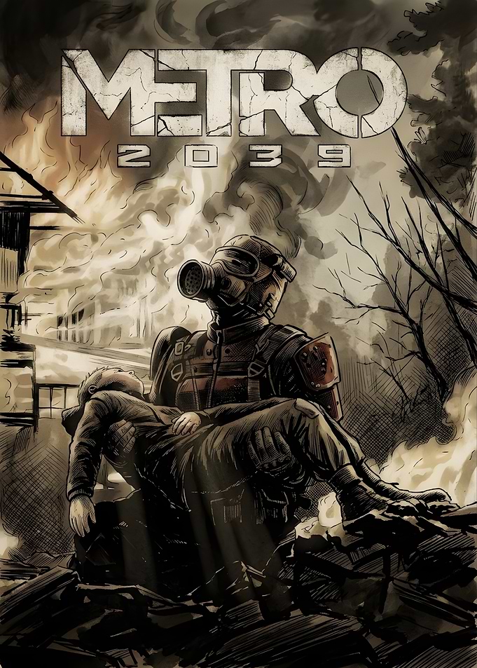 Metro 2039 Post-Apocalyptic Soldier Illustration