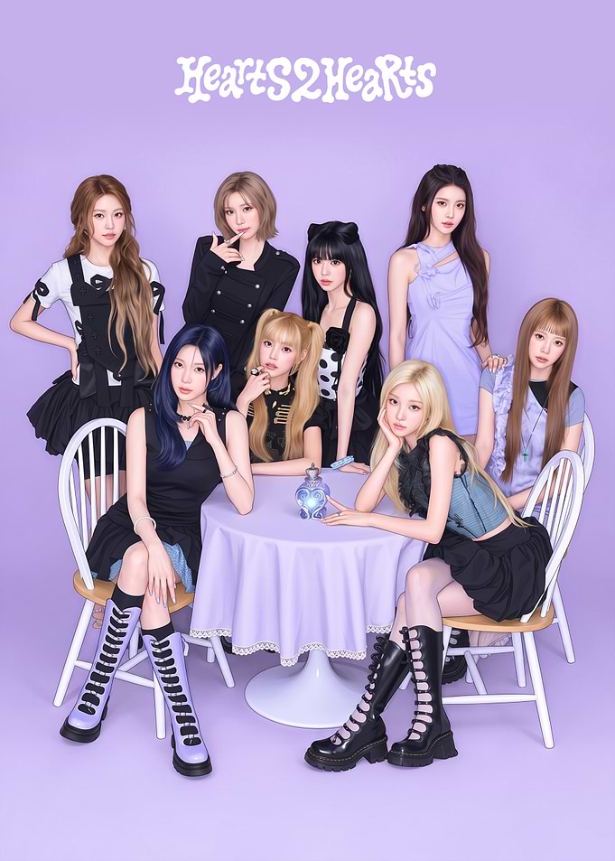 Hearts2Hearts K-pop Poster