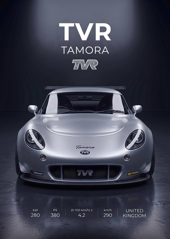 TVR Tamora Sports Car Poster