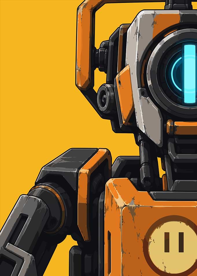 Pathfinder Robot Portrait from Apex Legends